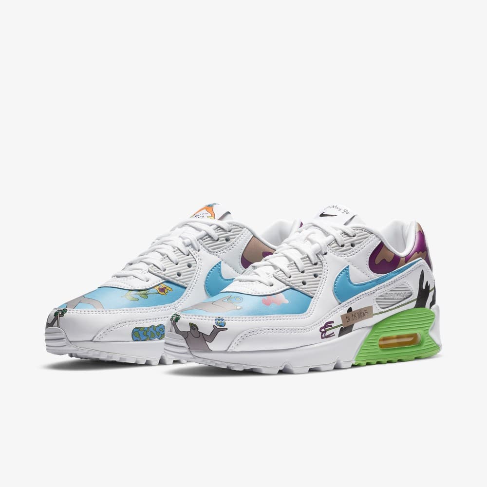 Ruohan Wang x Nike Air Max 90 Flyleather CZ3992 900 Grailify